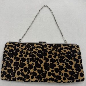 Leopard Print Clutch Bag